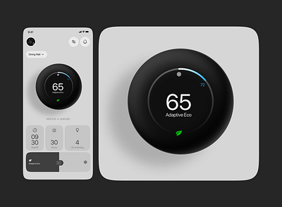 Mobile app for Adaptive Eco in smart homes ai design figma mobile mobile app smart home ui uiux ux