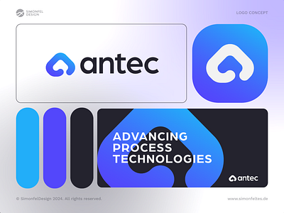 antec logo a advance advancement arrow ascension blue branding buy logo concept growth improve letter a loading process progress sale tec tech technology upward