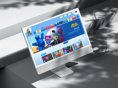 kids VOD website children ui ux vod webdesign website design