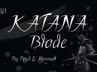 KATANA Blade font blade cartoon creative font font design font style fontpack fonts graphic design handwriting handwritten japan katana lettering modern motion graphics script sword