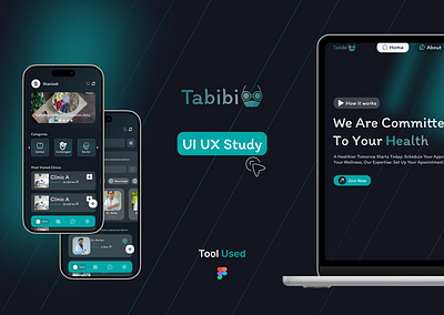 Ui Ux Case Study - (Tabibi App) case study clinic clinics design doctor figma mobile app mobile design ui ux user experience user interface