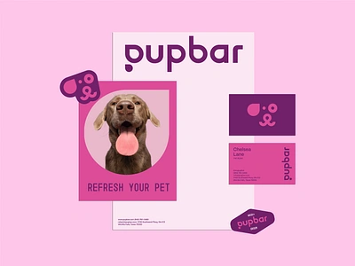 PupBar Branding: Modern & Playful Design for Dog Care Center 3d visuals animal care branding animal care identity branding agency branding for pet businesses creative dog branding custom pet logos dog care branding dog grooming branding logo design modern dog care pet brand visuals pet care design pet friendly colors pet service design playful branding playful pet branding professional pet branding unique dog branding web design