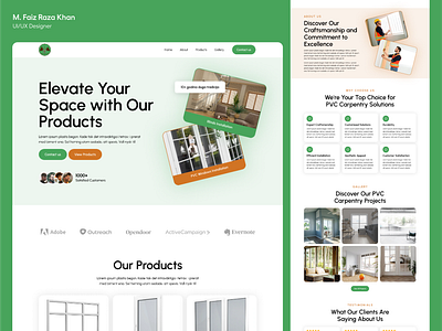 PVC Landing Page design e commerce figma landing page product design ui ui design ux ux design web design web ui