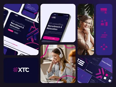 B2B HR Agency Branding + Web Design b2b b2b website branbook brand design brand identity branding custom icons hr hr agency hr website logo design logo designer modern homepage startup startup website team ui ui ux web web design