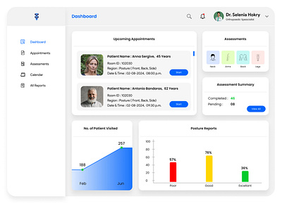 Doctor Portal dashboard doctor portal ui ui design