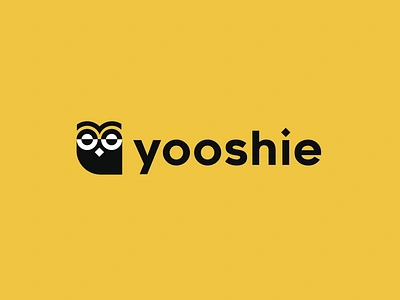 yooshie ai answer ask branding chat chatbot developer logo logo brand owl question software wisdom wise