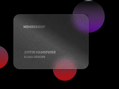 MEMBERSHIP CARD branding design minimal typography