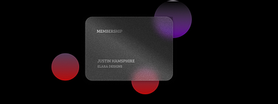 MEMBERSHIP CARD branding design minimal typography