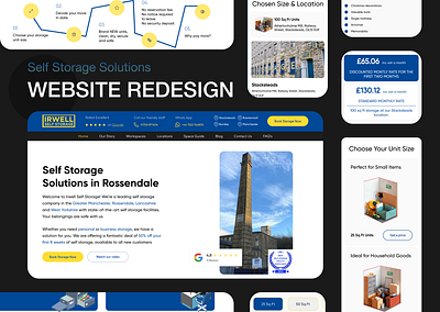 Website Redesign for Self Storage Solutions business concept home page landing page ux website design wix studio