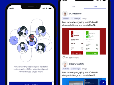 Stealthlink app ui uiux ux web