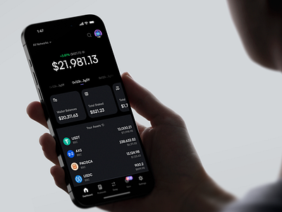 DeFi Mobile App. Web3 Solution apr btc crypto crypto app crypto trading defi defi app mobile app ux web3