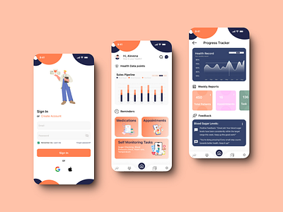 HEALTHILY design figma graphic design mobile app ui ui design ui ux design