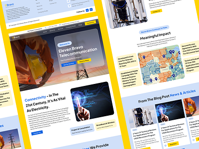 Eleven Bravo Telecommunication — Website Redesign Case Study case study design figma design product design ui ui design ui ux design ux ux design web design website website redesign