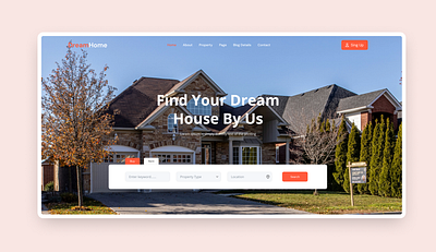 Real Estate Agency landing page landing page design real estate real estate agency ui ui design website