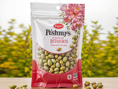 Pistachio Fruit Stand up Pouch Packaging Design creative food packaging fruit pouch label design label product minimalist package pistachio pistachio food pistachio packaging pistachio pouch pouch design product packaging snack packaging stand up pouch