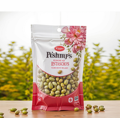 Pistachio Fruit Stand up Pouch Packaging Design creative food packaging fruit pouch label design label product minimalist package pistachio pistachio food pistachio packaging pistachio pouch pouch design product packaging snack packaging stand up pouch