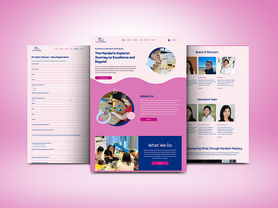 Website Design for Ms. Dan's Chinese: Elevating Education Online children education graphic design modern style web designer web develpment