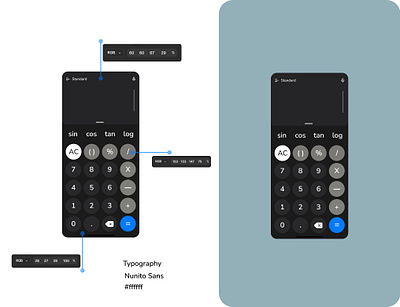 Calculator calculator design mobile ui