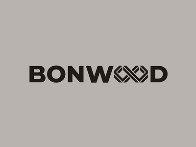 Bonwood bon bonwood brand branding design font identity illustration letter logo logotype lumber processing production wood