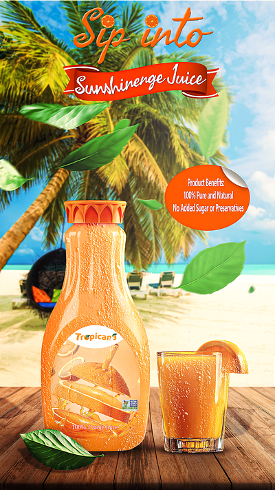 Tropicana Brand Design advertising branding photoshop product