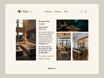 Master Homepage Design desin emotional design uiux ux design visual design web design
