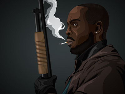 Omar Little 2d design adobe illustrator design digital design graphic design hbo illustration omar little the wire vector