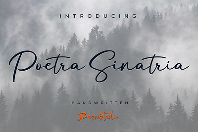 Poetra Sinatria calligraphy font free graphic design handwritten illustration lettering typography