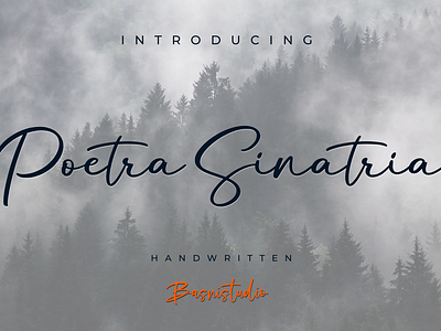 Poetra Sinatria calligraphy font free graphic design handwritten illustration lettering typography