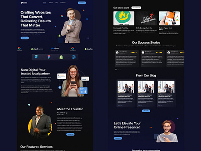 Marketing Agency Website Redesign figma figma freelance ui uiux ux website design