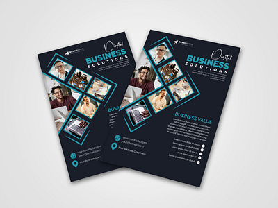 Business Flyer Design Template | Business Poster. adobe illustrator adobe photoshop branding business business flyer business poster business template design flyer flyer design flyer mockup flyer set flyer template flyers graphic design growbusiness illustration poster social media template