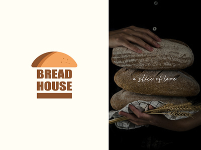 BreadHouse brand brand logo branding creative design food illustration logo logo design minimal logo modern modern logo