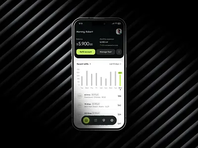 Expoint App app clean green mobile modern product design trend