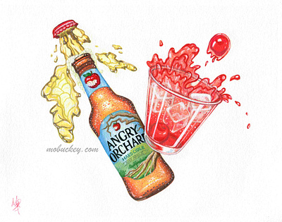 A Toast! Wedding Cocktail Menu | Gouache Illustration advertising art artist artwork cocktail commission drink drinks engagement food freelance gouache illustration illustrator menu paint painting party watercolor wedding