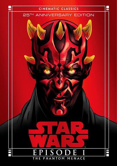 Darth Maul alexander wells book cover character digital disney folioart illustration portrait star wars