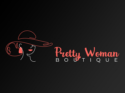 Pretty Woman branding graphic design logo vector