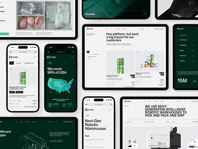 AI Fulfillment website & mobile adaptation | Lazarev. adaptation ai ai powered app clean design e com e commerce home page ios landing page mobile mobile adaptation mobile design screen ui ux web web design website