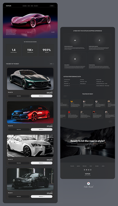 Automobile website design automobile ecommerce productdesign ui uidesign uiux ux uxdesign webdesign website