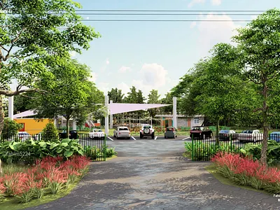 Food Park Design animation architecture branding exteriordesign food highrisebuilding illustration interiordesign
