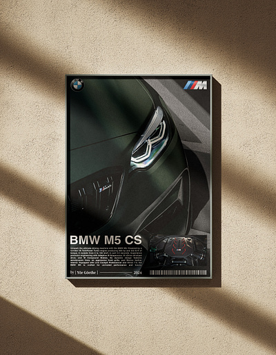 BMW M5 CS | Poster | Graphic design graphic design ui