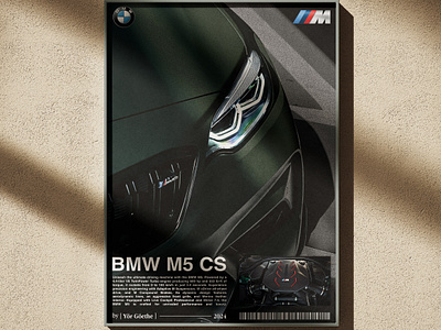 BMW M5 CS | Poster | Graphic design graphic design ui