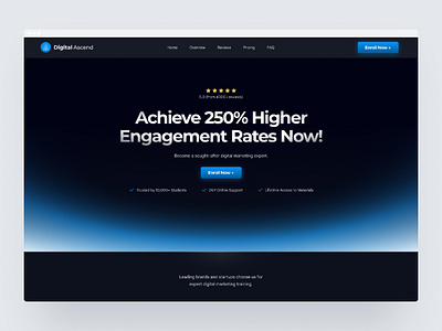 Course Landing Page Design figma ui uiux