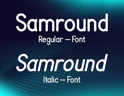 Samround Font adobe illustrator font balanced font elegant font lettering art