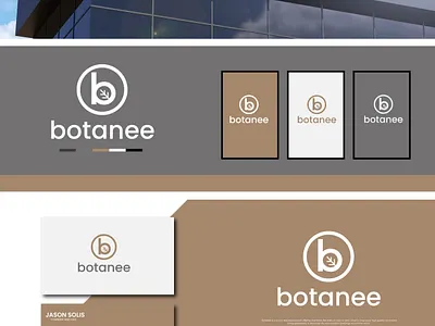 Botanee branding design logo vector