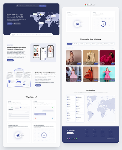 E-commerce website landing page ecommerce fashion landingpage productdesign ui uidesign uiux webdesign website websitedesign