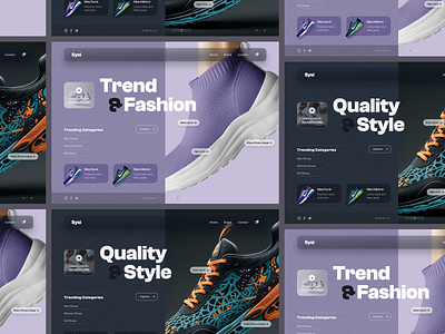 Sysi - Shoes Web UI/UX Hero Design branding design fashion design fashion landing page design hero design hero section landing page modern design modern landing page design shoes shoes hero section design shoes landing page design shoes web design trending design ui ui design ui ux ui ux design ux design web ui ux design