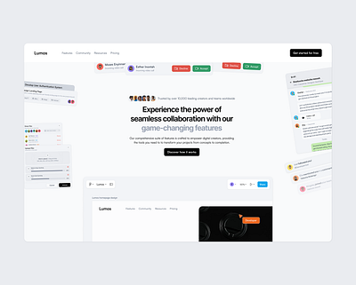 Hero section redesign herosection productdesign saas ui uidesign uiux userinterface webdesign website