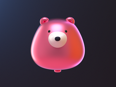 Bear 3d 3dart 3dillustration balloon bear blender c4d character cute design globo illustration oso render vago3d