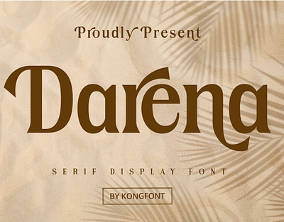 Darena - Modern Serif Font 3d animation branding design font graphic design handwritten italic logo logotype motion graphics script typeface ui