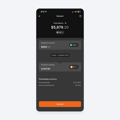 Web 2 | Convert Currency app cryptocurrency defi finance mobile mobileapp productdesign ui uidesign uiux web2 web3