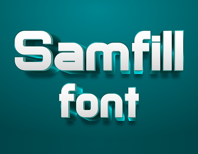 Samfill Font artistic font custom font digital design font modern font strong font stylish font